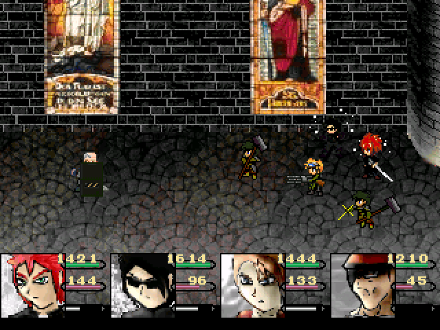 Kampf gegen einen Boss